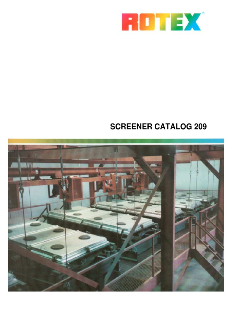 ROTEX Screener Catalog Overview | PDF | Recycling | Suspension (Vehicle)
