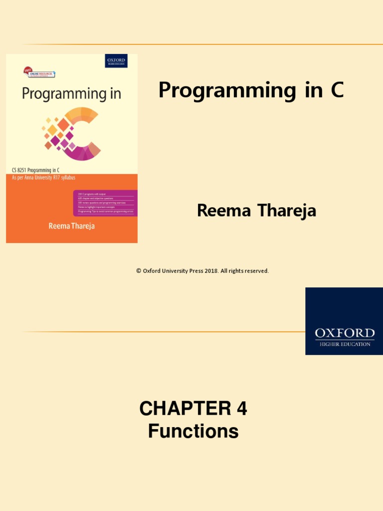 Chapter 4 | PDF | Scope (Computer Science) | Parameter (Computer ...