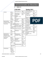 Academic Calendar - University of Colorado at Boulder