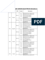 Cuadro de Cargas Electricas