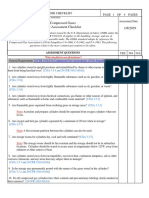 Compressed Gases Self-Assessment Checklist 1/8/2019: All Purpose Checklist Page 1 of 4 Pages