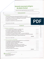 Cuestionario Neuropsicologico de Dano Frontal Del Banfe