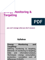 Manage energy use with monitoring and targeting