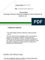 Pharm 573 - Complementary Medicine (Autosaved)