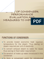 Study of Condenser Performance Evaluation and Measures To Improve It