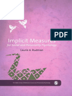 Implicit Measures For Social and Personality Psychology