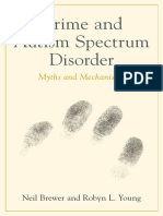 Crime and Autism Spectrum Disorder - Neil Brewer