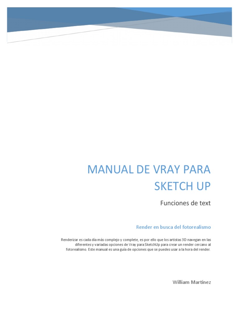 Manual de Vray | PDF | Renderizado (gráficos de computadora) | Point ...