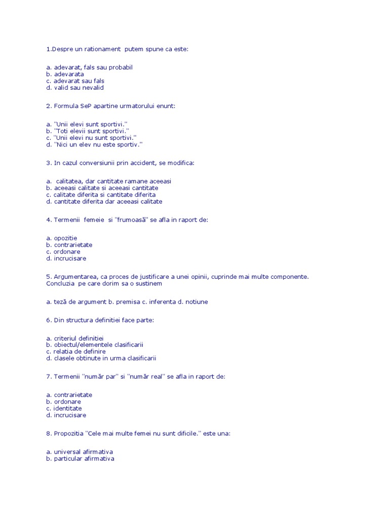 Grile Logica | PDF