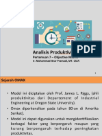 Analisis Produktivitas OMAX Model Teknik Industri