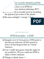 More Radiative Transfer Modeling (RTM)