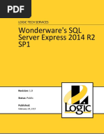 Wonderware's SQL Server Express 2014 R2 SP1: Logic Tech Services