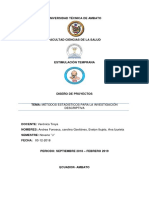 Metodos Estadisticos para Investigación Descriptiva