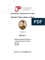 Project Final Nikola Tesla: Universidad Tecnológica Del Perú