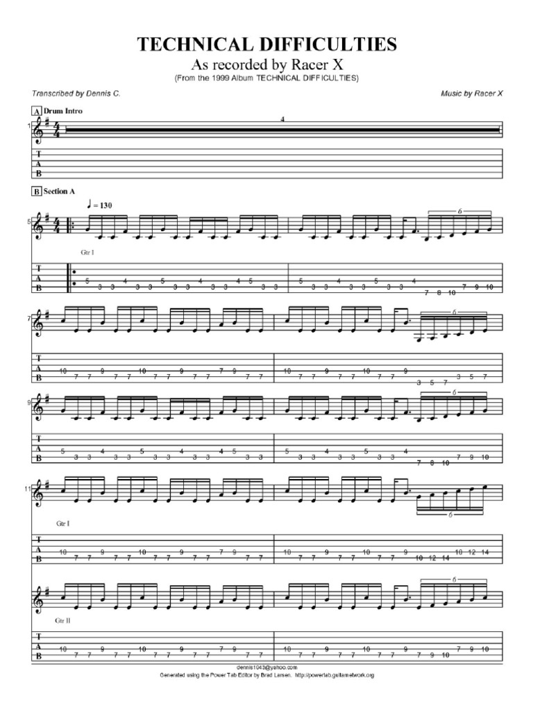 Guitar Book) Paul Gilbert - Technical Difficulties PDF | PDF RACER X Technical Difficulties バンドスコア