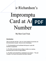 Barrie Richardson Impromptu Card at Any Number PDF