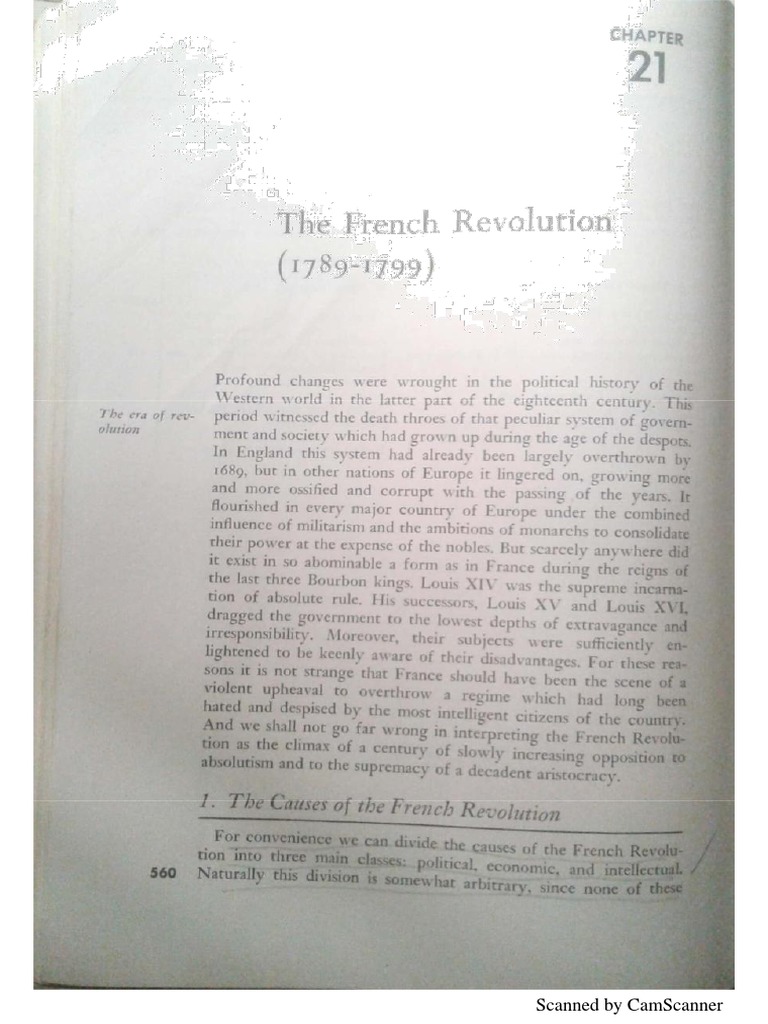 The French Revolution (1789-1799) Scan | PDF