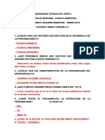 Cuestionario Segundo Bimestre Psicologia Clinica. 7-01-2019