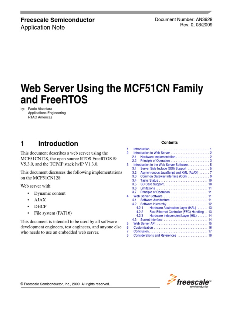 Freescale Coldfire MCF51CN128 Learning Centre MCU Application Notes ...