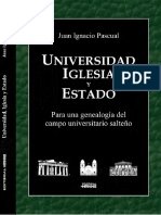 Juan Pascual - Universidad, Iglesia y Estado