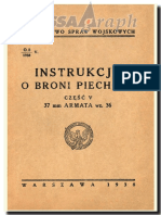 Instruckcja O Broni Piechoty - CZESC V 37 MM ARMATA wz.36 PDF