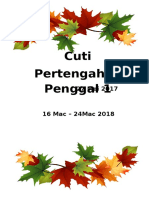 Cuti Pertengahan Penggal 1