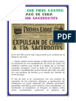 El Dia Que Fidel Castro Sacó A 136 Sacerdotes de Cuba