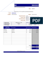 Auto Repair Invoice