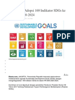 Pemerintah Adopsi 169 Indikator SDGs Ke RPJMN 2020