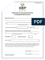 Formulario Anulacion Registro Organizaciones Politicas PDF