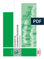 Dicionário de Indicadores Educacionais Fórmulas de Cálculo