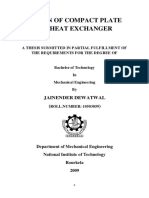 Design of Compact Plate Fin Heat Exchanger Thesis