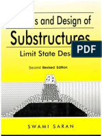 Analysis Design of Substructures by Swami Saran