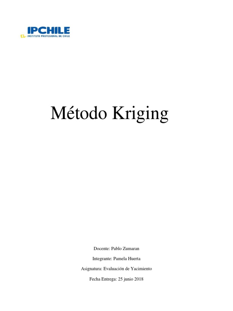 Metodo Kringing Ok | PDF | Diferencia | Análisis