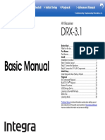 Basic Manual: AV Receiver