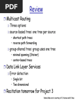 Review: Multicast Routing