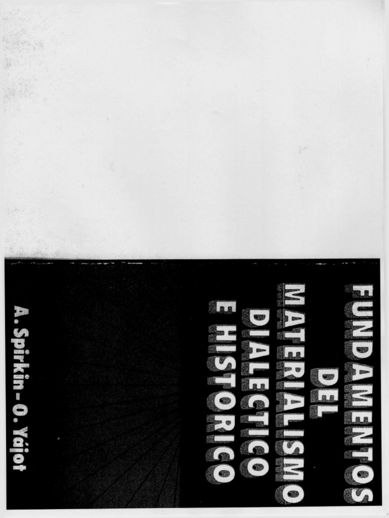 Fundamentos Del Materialismo Dialéctico Pdf Dialéctico Materialismo