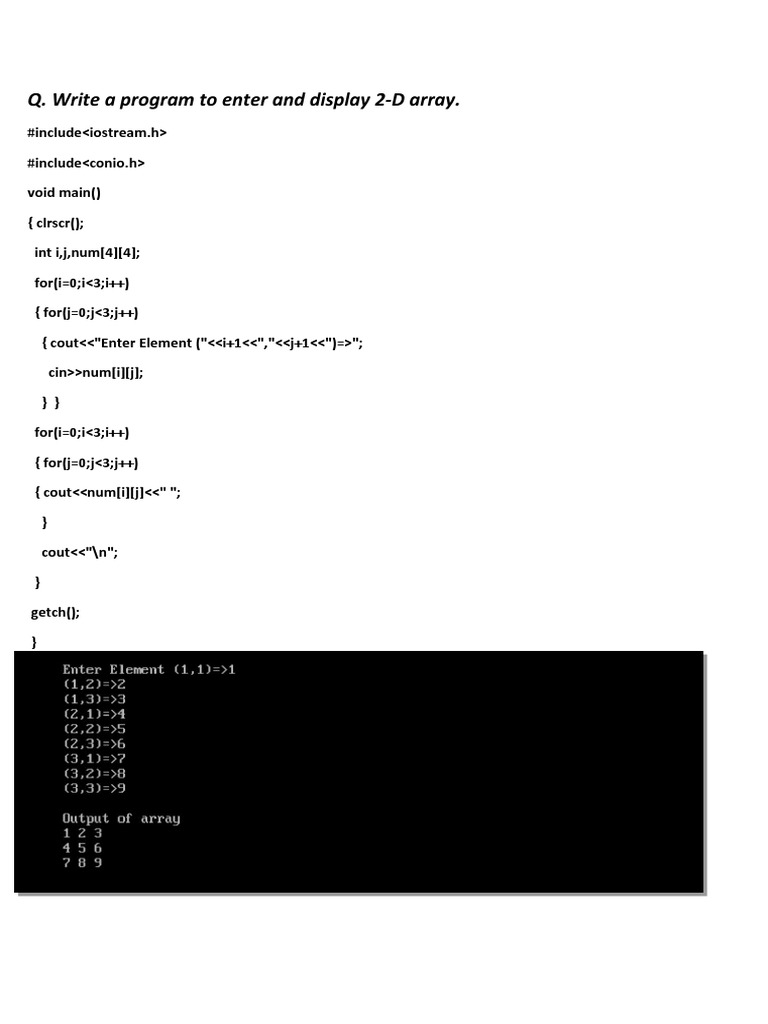 C++ Programs for Basic Operations | PDF | Software Development ...