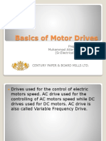 Basics of Motor Drives: Prepared By:-Muhammad Atta-ul-Ghaffar (SR - Electrical Engineer)