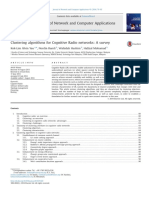 Clustering Algorithms for Cognitive Radio Networks: A Survey