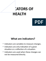 3.2 Indicators of Health