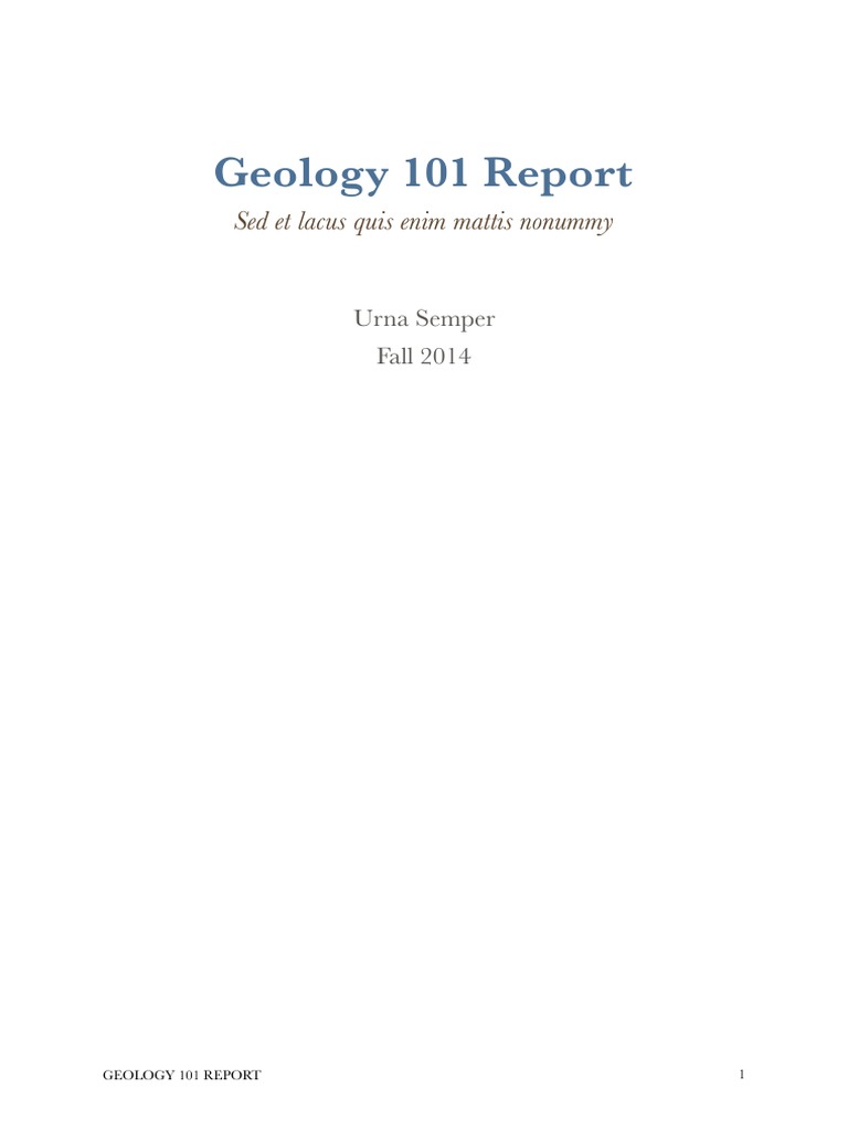 Geology 101 Overview and Insights | PDF | Science & Mathematics