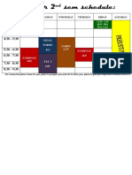 Third year law student schedule