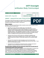 CB Communique 2018 003 New Auditor Process