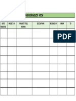 Engineering Log Book: Date Received Project Id Project Title/ Station Description Received by From TO