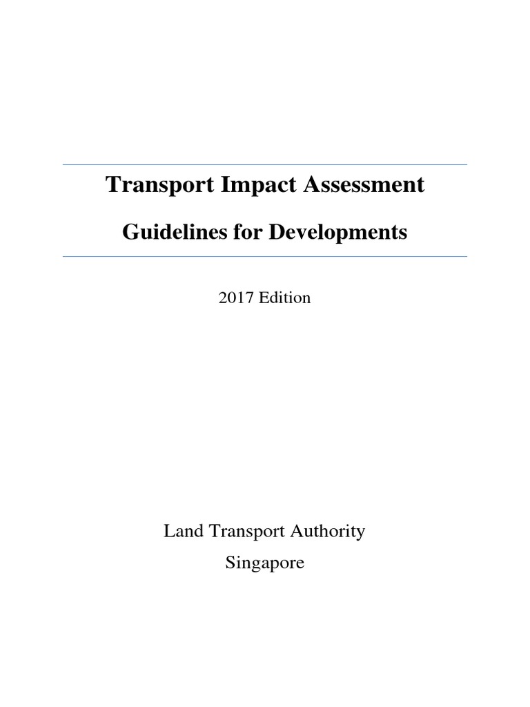 Transport Impact Assessment Guidelines | PDF | Cycling Infrastructure ...