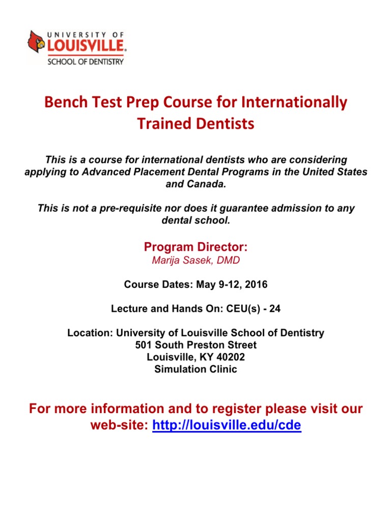Ul Bench Test Prep Course