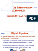 Public Key Infrastructure (X509 PKI) : Presented By: Ali Fanian