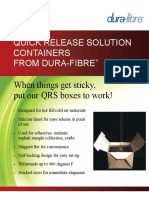 Quick Release Solution Containers From Dura-Fibre: When Things Get Sticky, Put Our QRS Boxes To Work!