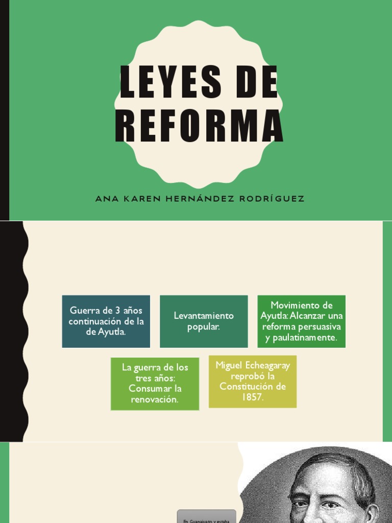 Leyes de Reforma PDF Gobierno Constitución